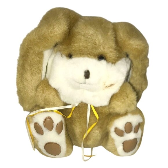 Cuddle Wit Brown EASTER BUNNY White Rabbit Stuffed Animal Plush - Picture 1 of 9